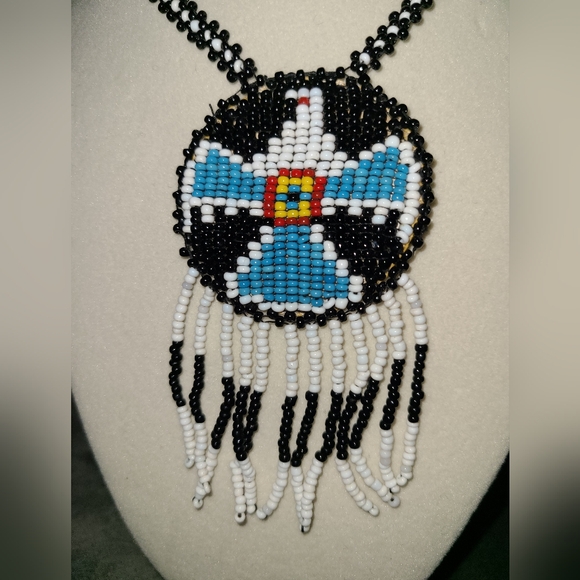 Beaded Thunderbird Necklace - Picture 2 of 6